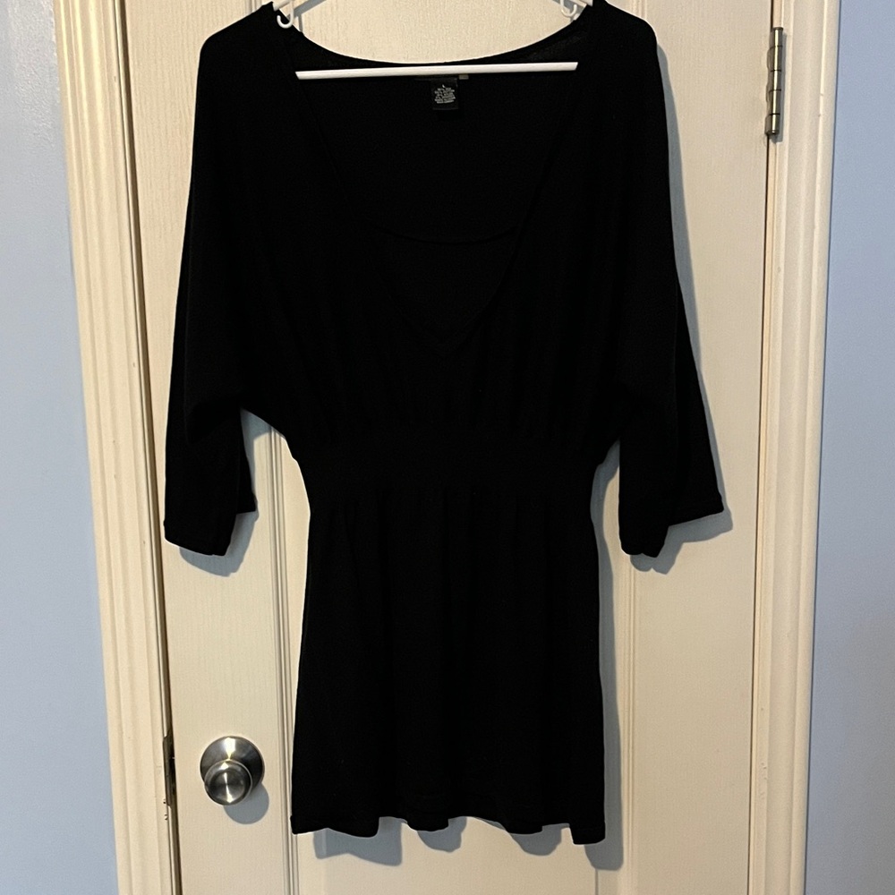 Sweaterworks Black Tunic Top